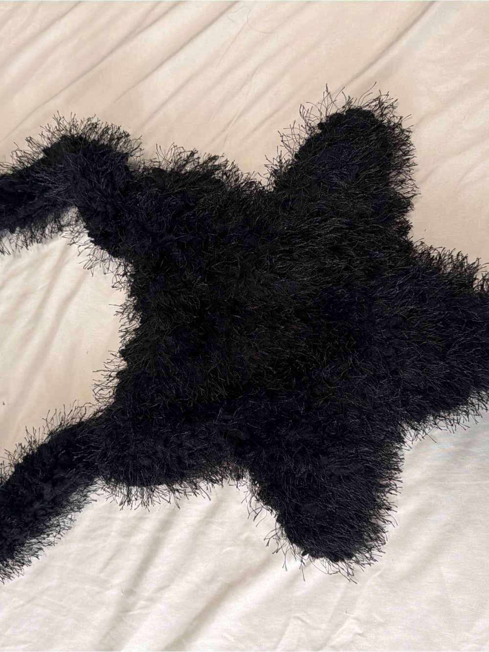 SHEIN Black Faux Fur Crossbody Bag
